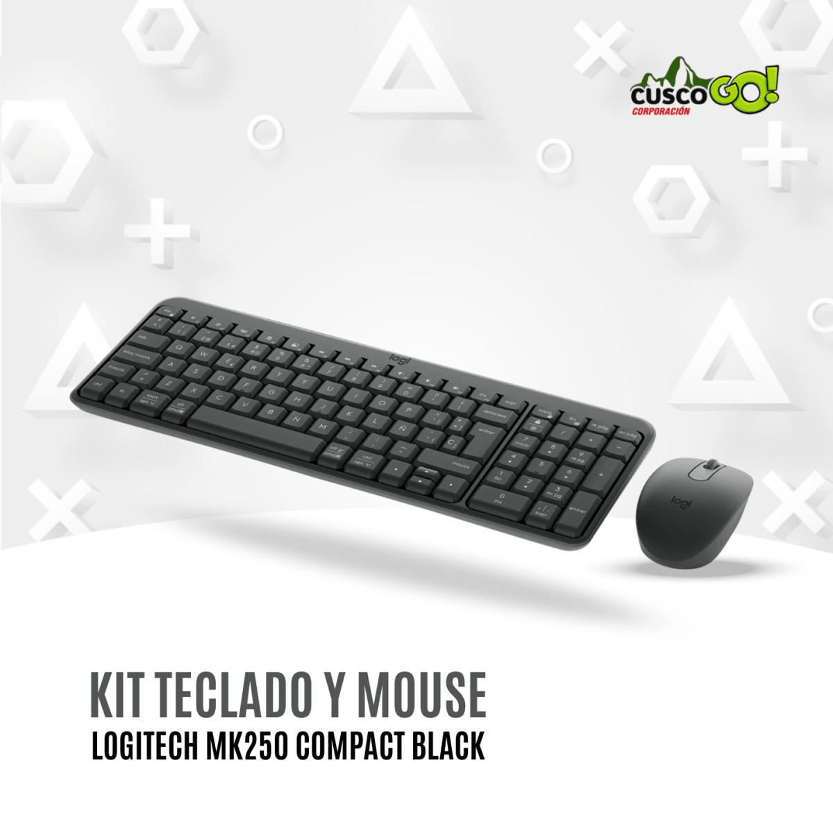 Kit Teclado y Mouse Logitech MK250 Bluetooth USB Negro3