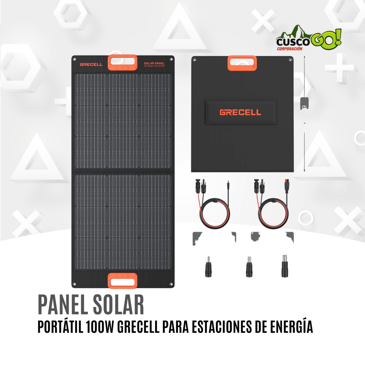 Panel Solar Portátil 100W Grecell para Estaciones de Energía3
