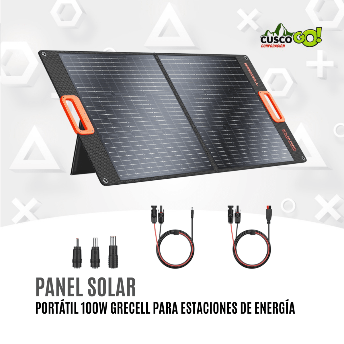 Panel Solar Portátil 100W Grecell para Estaciones de Energía2