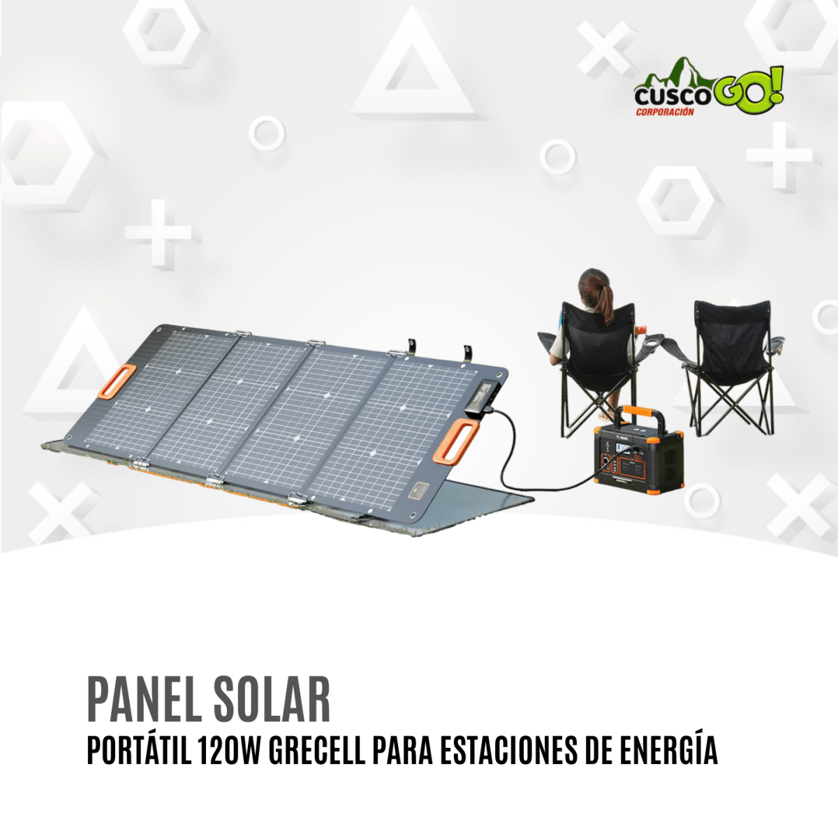 Panel Solar Portátil 120W Grecell para Estaciones de Energía3