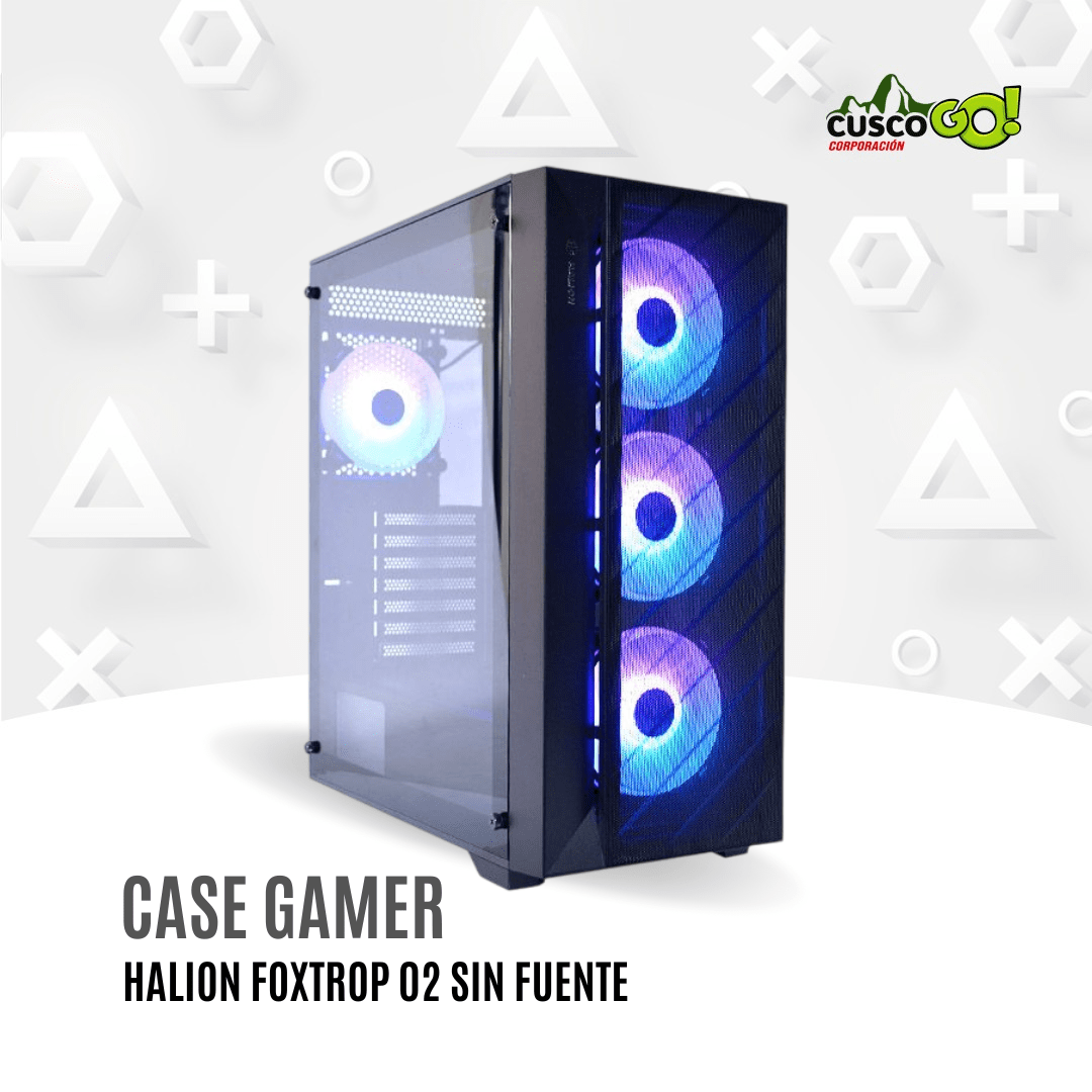 Case Gamer Halion Foxtrot 02 Metal 4X ARGB sin fuente2