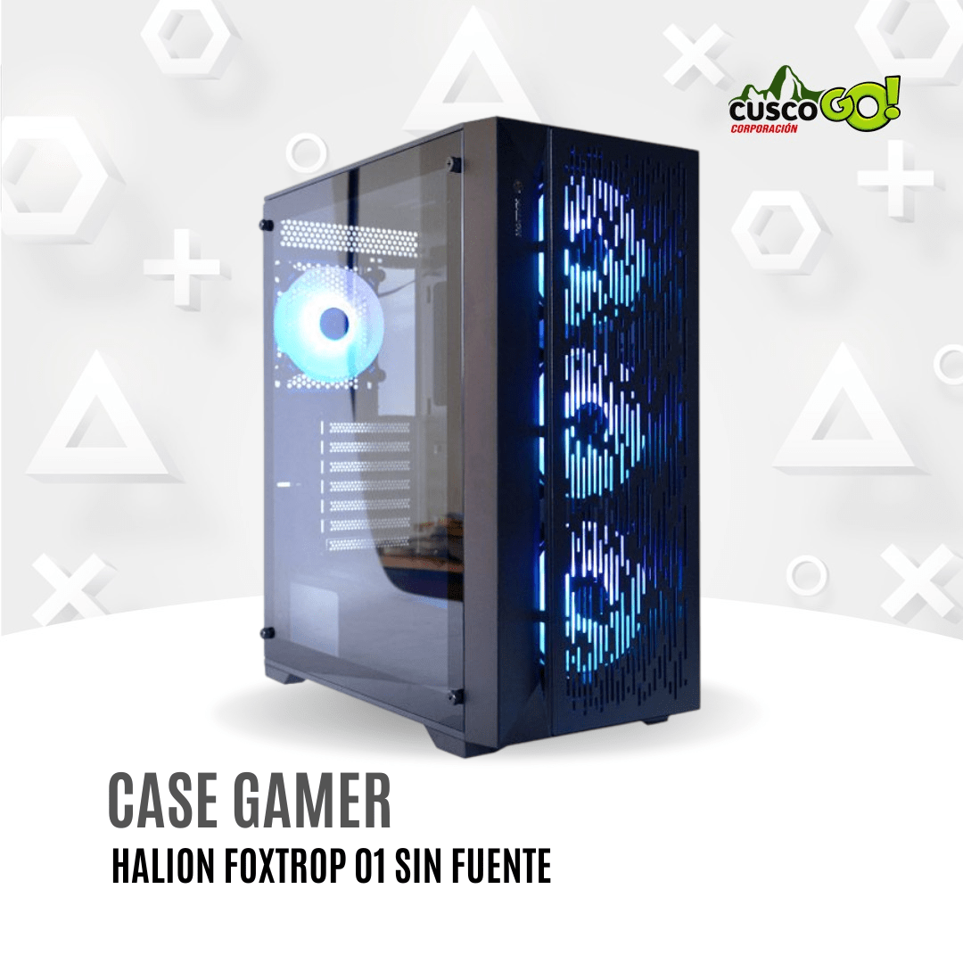 Case Gamer Halion Foxtrot 01 Metal 4X ARGB sin fuente2