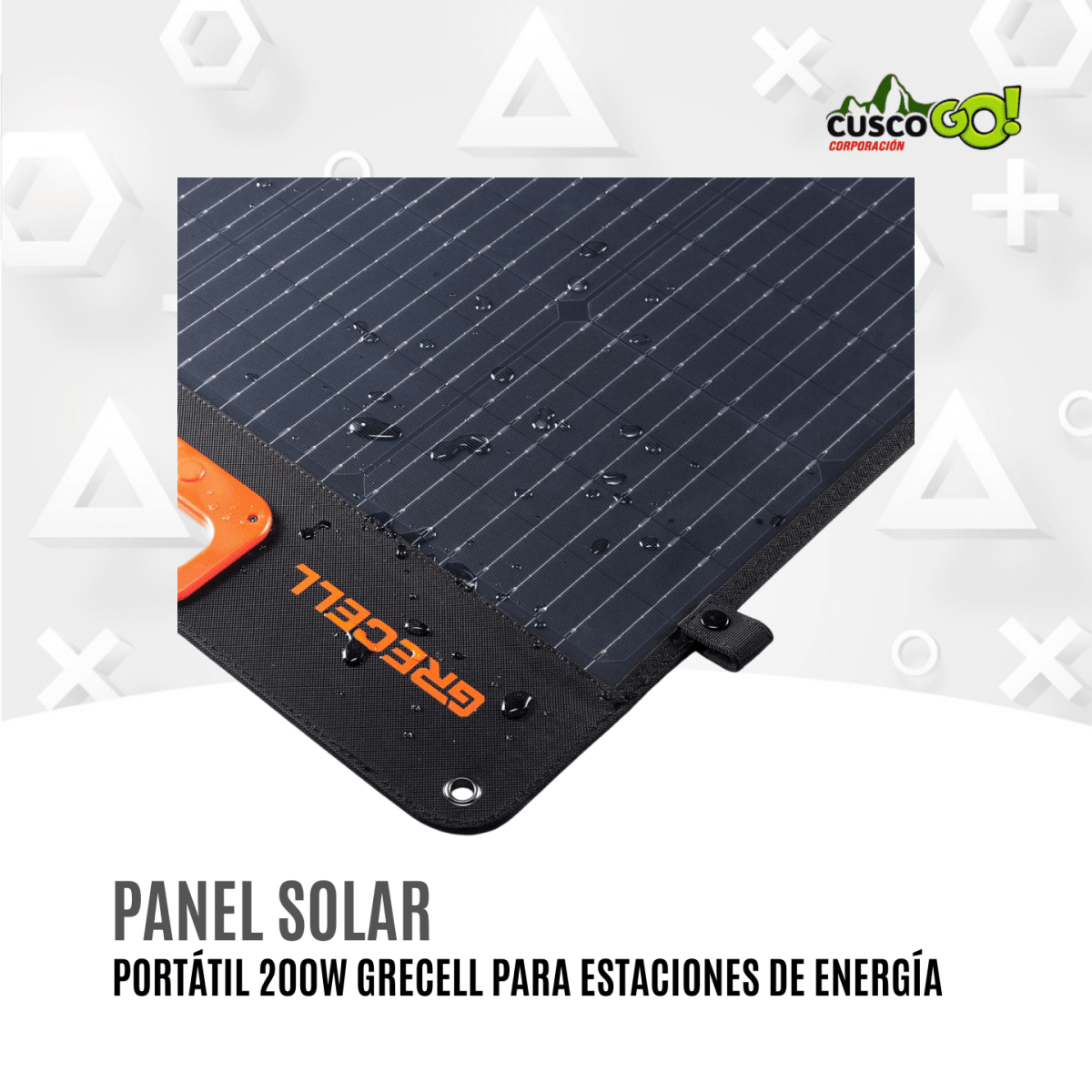 Panel Solar Portátil 200W Grecell para Estaciones de Energía3