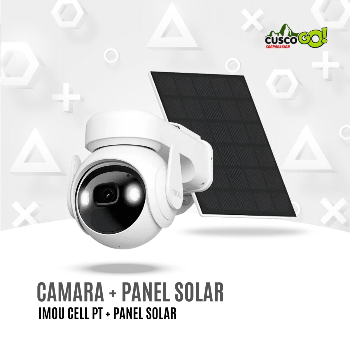 Camara de seguridad WiFi Imou Cell PT 3MP con panel solar 0