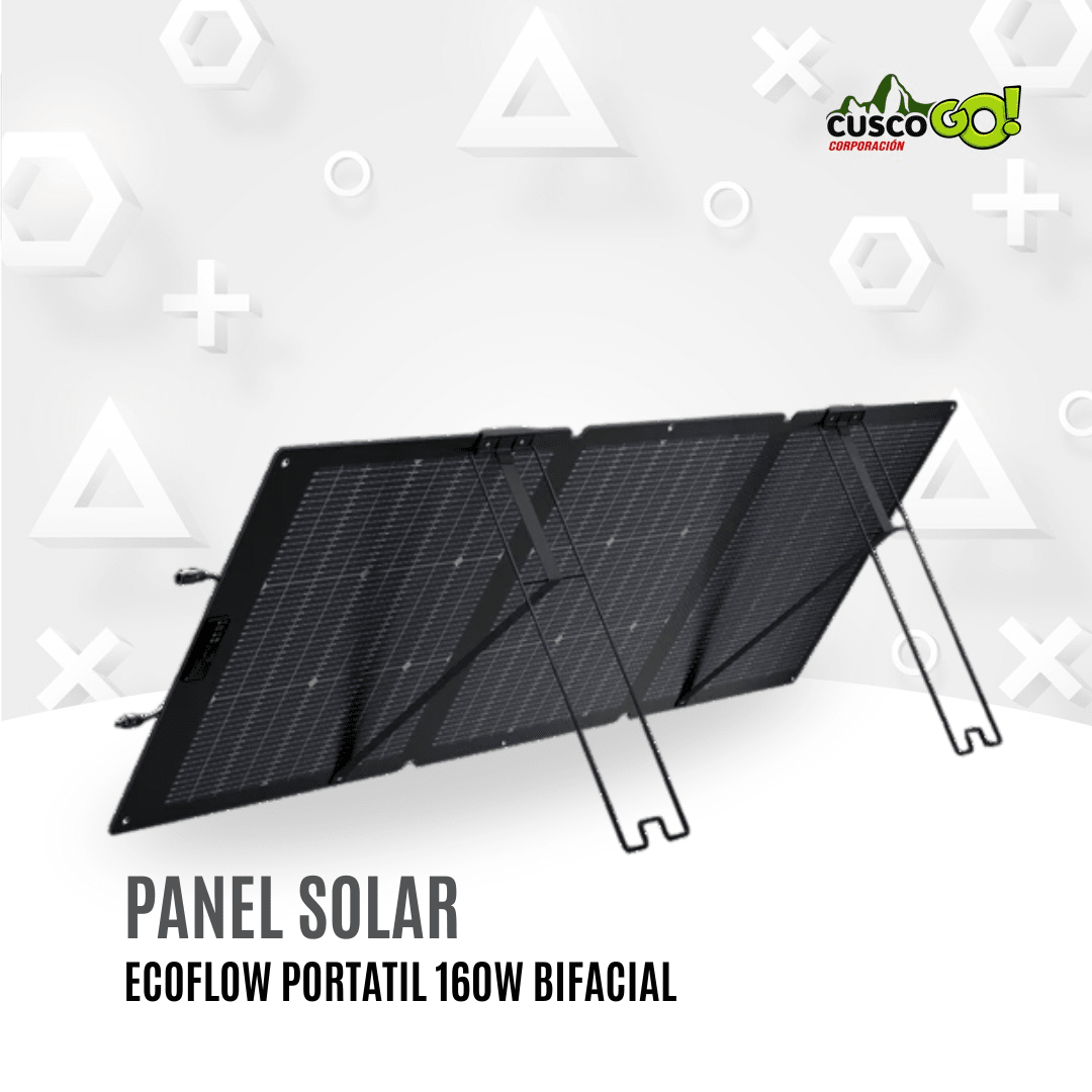 Panel Solar Portatil EcoFlow 160W Bifacial3
