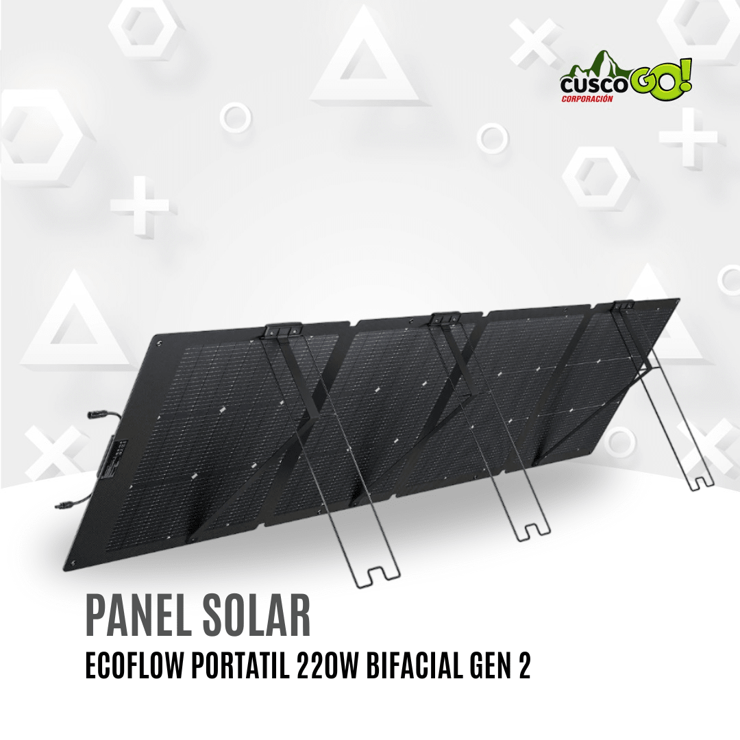 Panel Solar Portatil EcoFlow 220W Bifacial Gen23