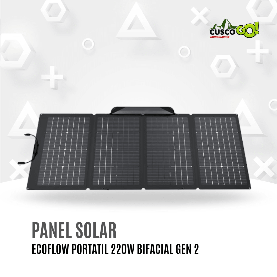 Panel Solar Portatil EcoFlow 220W Bifacial Gen2 0