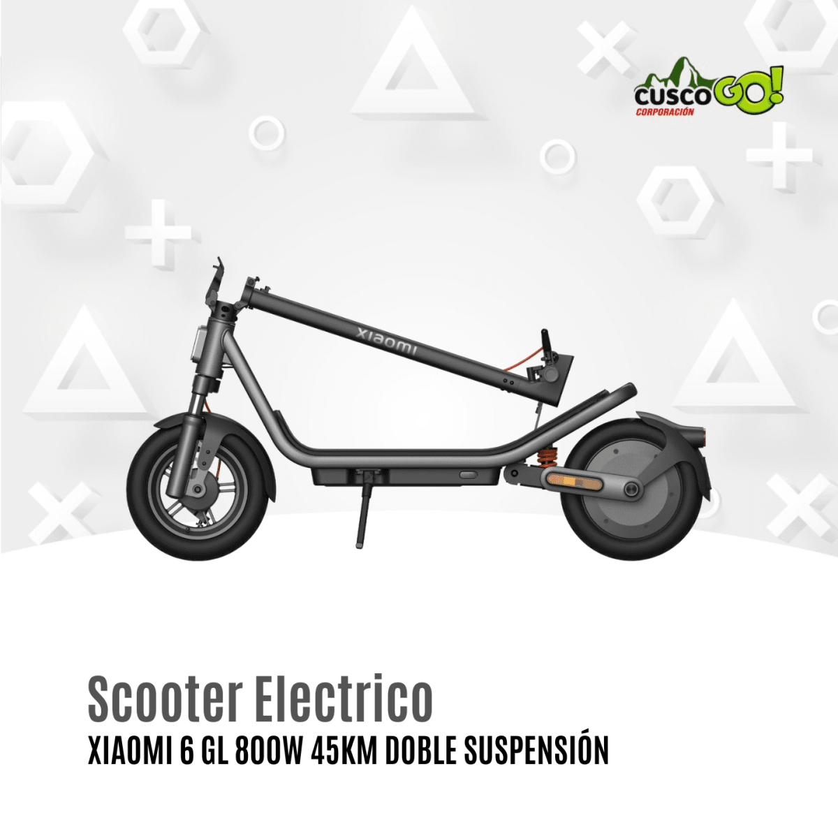Scooter Eléctrico Xiaomi 6 GL 800W 45km Doble Suspensión3