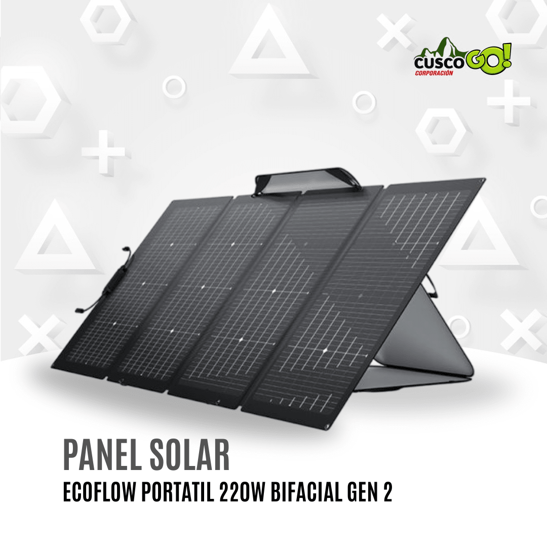 Panel Solar Portatil EcoFlow 220W Bifacial Gen22