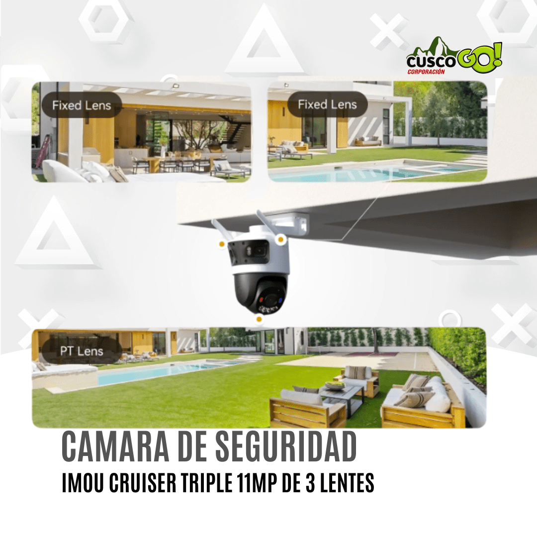 Camara de Seguridad Imou Cruiser Triple 11MP con 3 Lentes2