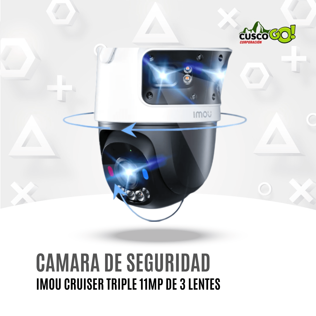 Camara de Seguridad Imou Cruiser Triple 11MP con 3 Lentes3