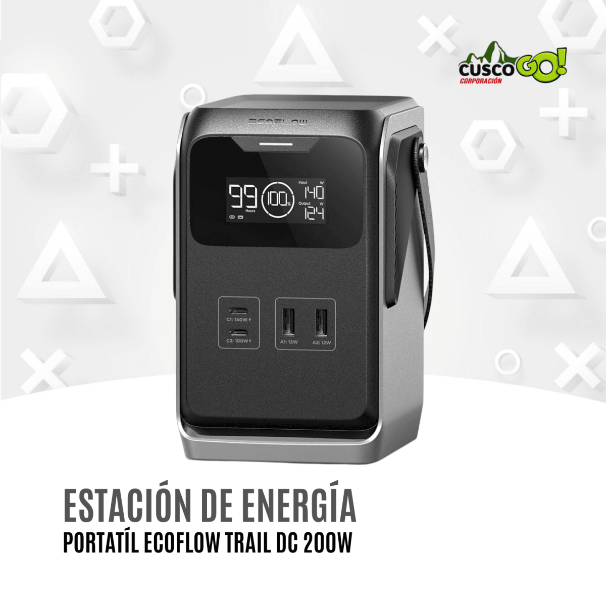 Estación de Energía Portátil Ecoflow Trail DC 200W2