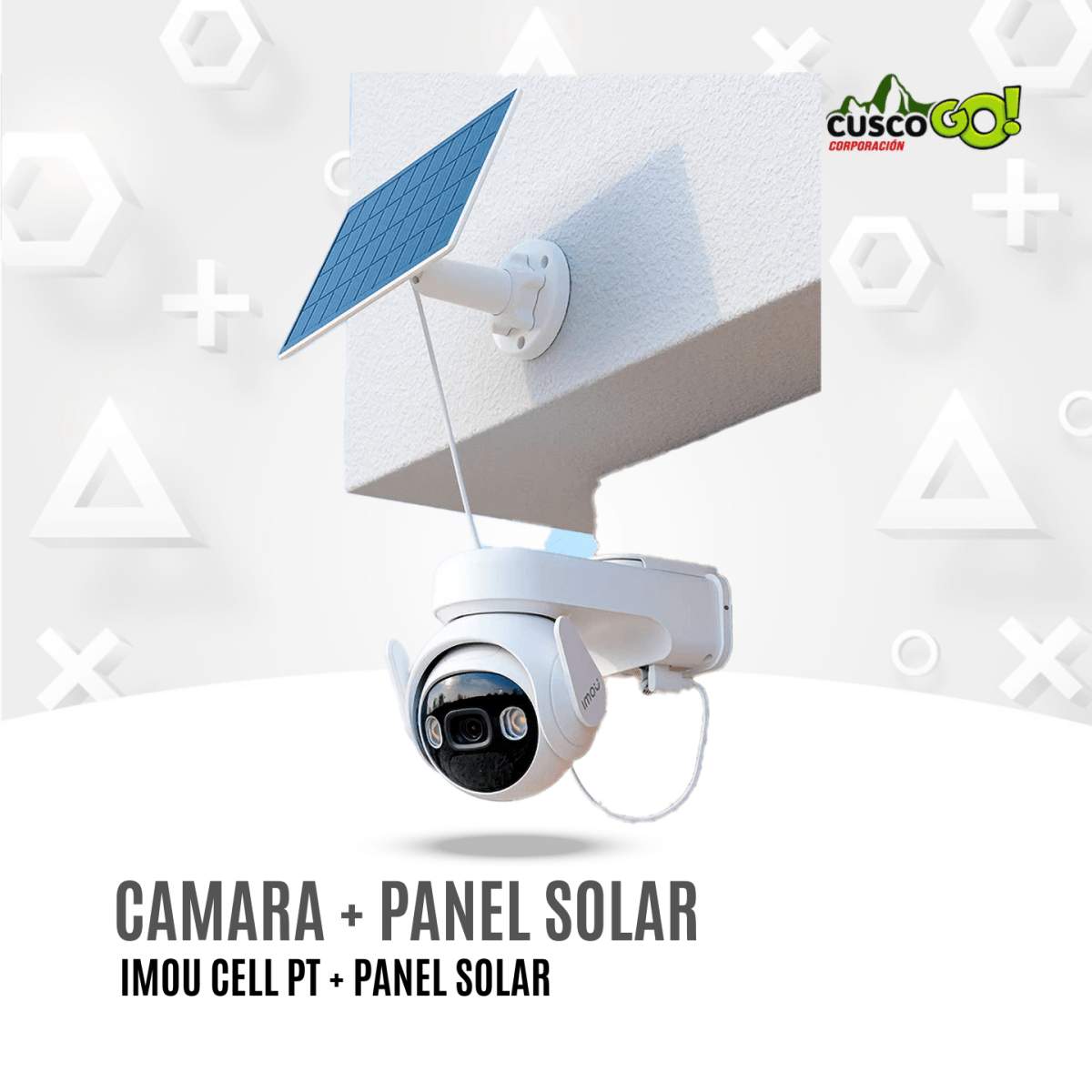 Camara de seguridad WiFi Imou Cell PT 3MP con panel solar3