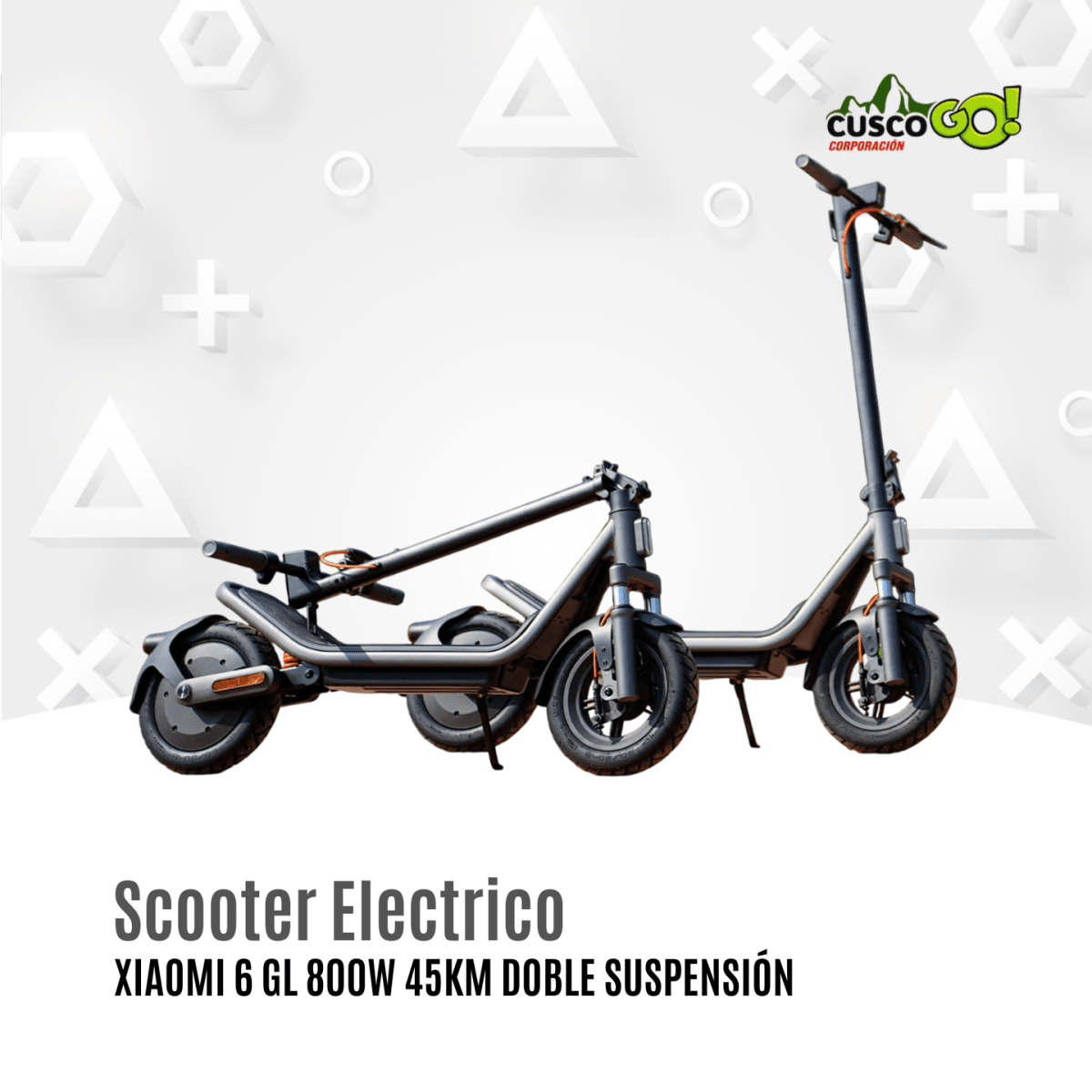 Scooter Eléctrico Xiaomi 6 GL 800W 45km Doble Suspensión4