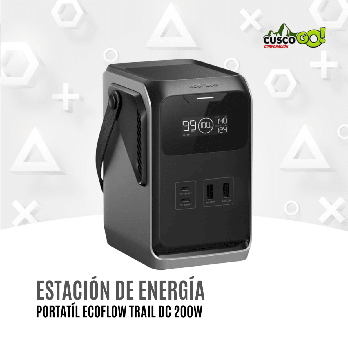 Estación de Energía Portátil Ecoflow Trail DC 200W3