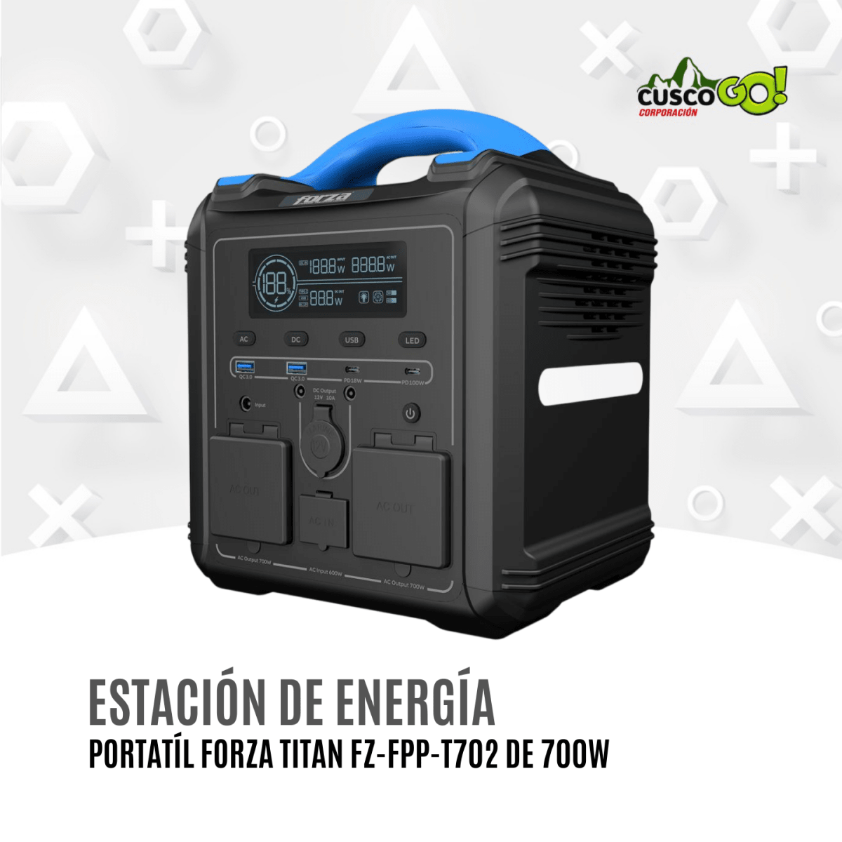 Forza Titan 700W Estación de Energía Portátil FZ-FPP-T7022