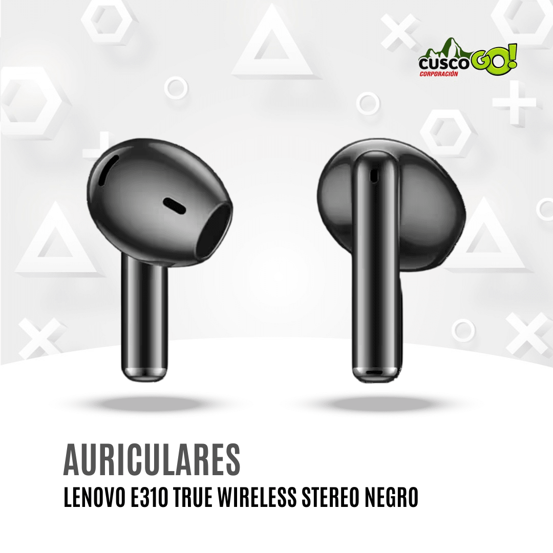 Auriculares Lenovo E310 True Wireless Stereo Negros3