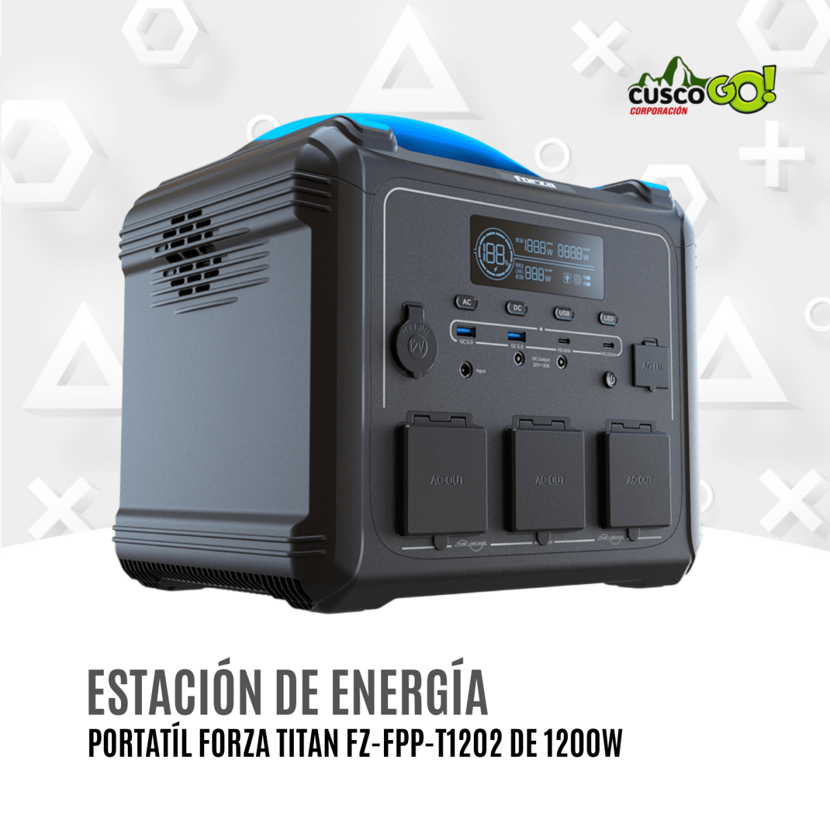 Estación de Energía Portátil Forza Titan 1200W FZ-FPP-T12022