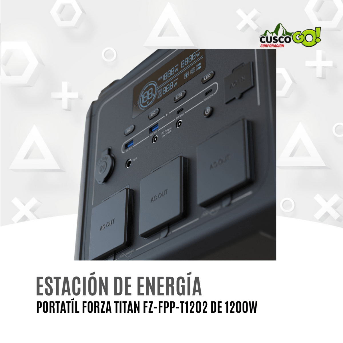 Estación de Energía Portátil Forza Titan 1200W FZ-FPP-T12024