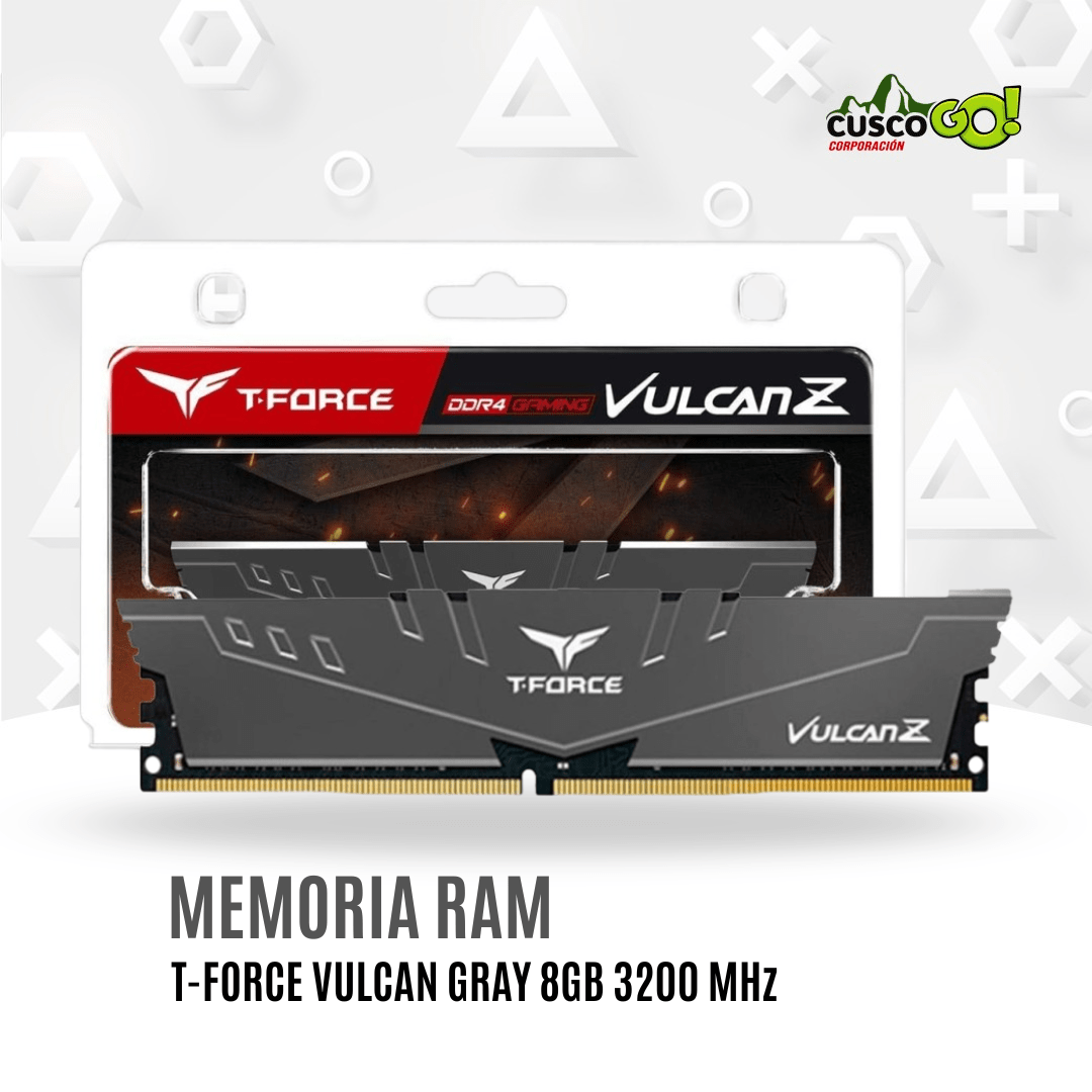 Memoria RAM TeamGroup T Force Vulcan Z Gray 8GB DDR4 3200MHz3