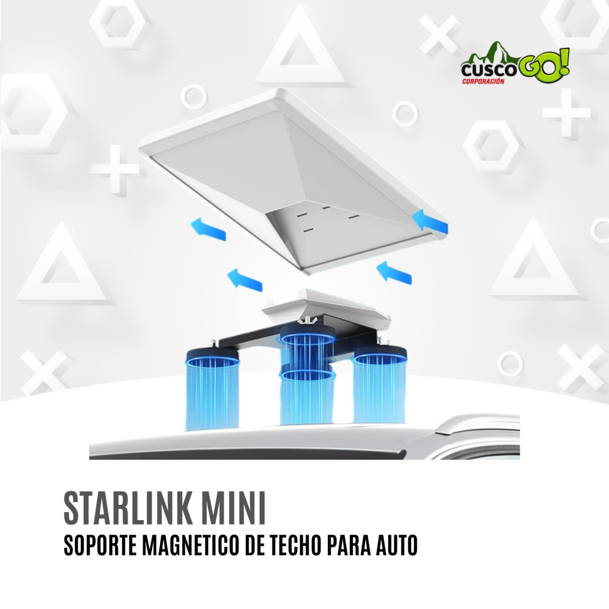 Soporte Magnético de Techo para Auto Starlink Mini3