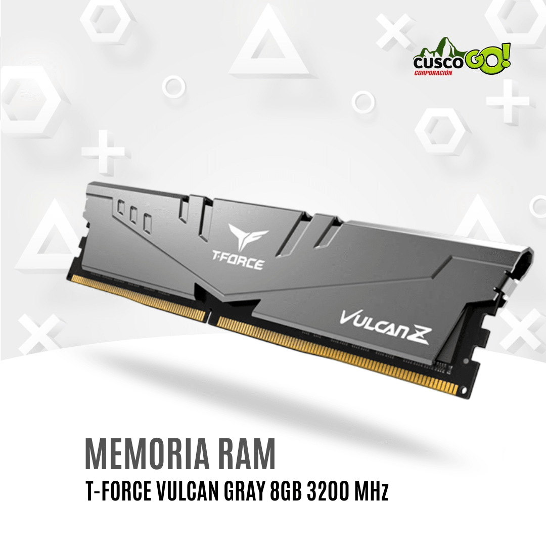 Memoria RAM TeamGroup T Force Vulcan Z Gray 8GB DDR4 3200MHz2