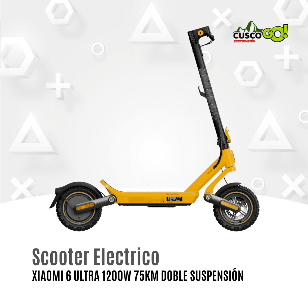 Xiaomi Electric Scooter 6 Ultra 1200W 75km Suspensión Doble3