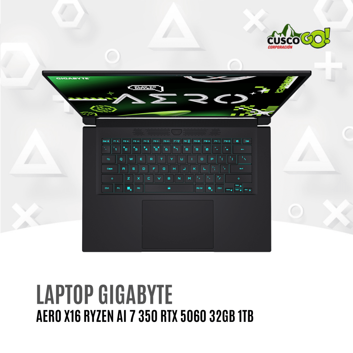 Laptop Gigabyte AERO X16 Ryzen AI 7 350 RTX 5060 32GB 1TB2
