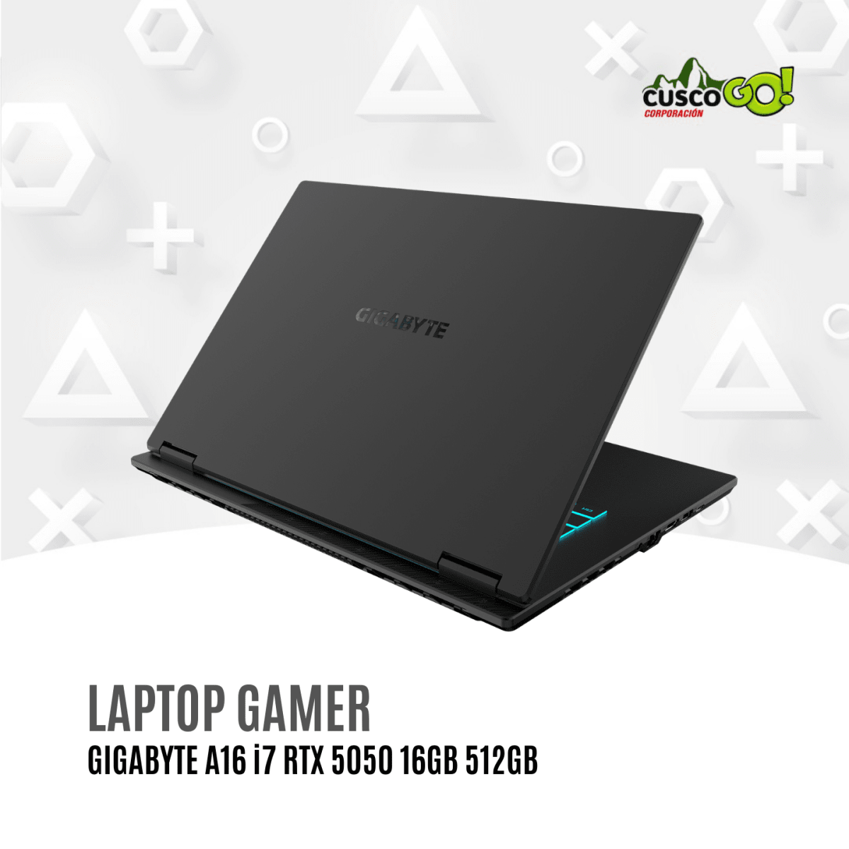 Laptop Gamer Gigabyte A16 i7 RTX 5050 16GB 512GB3