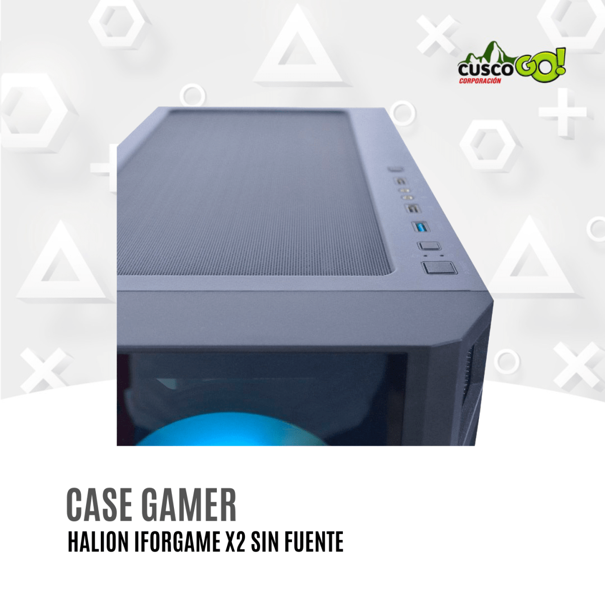 Case Gamer Iforgame X2 sin fuente y Vidrio Templado3