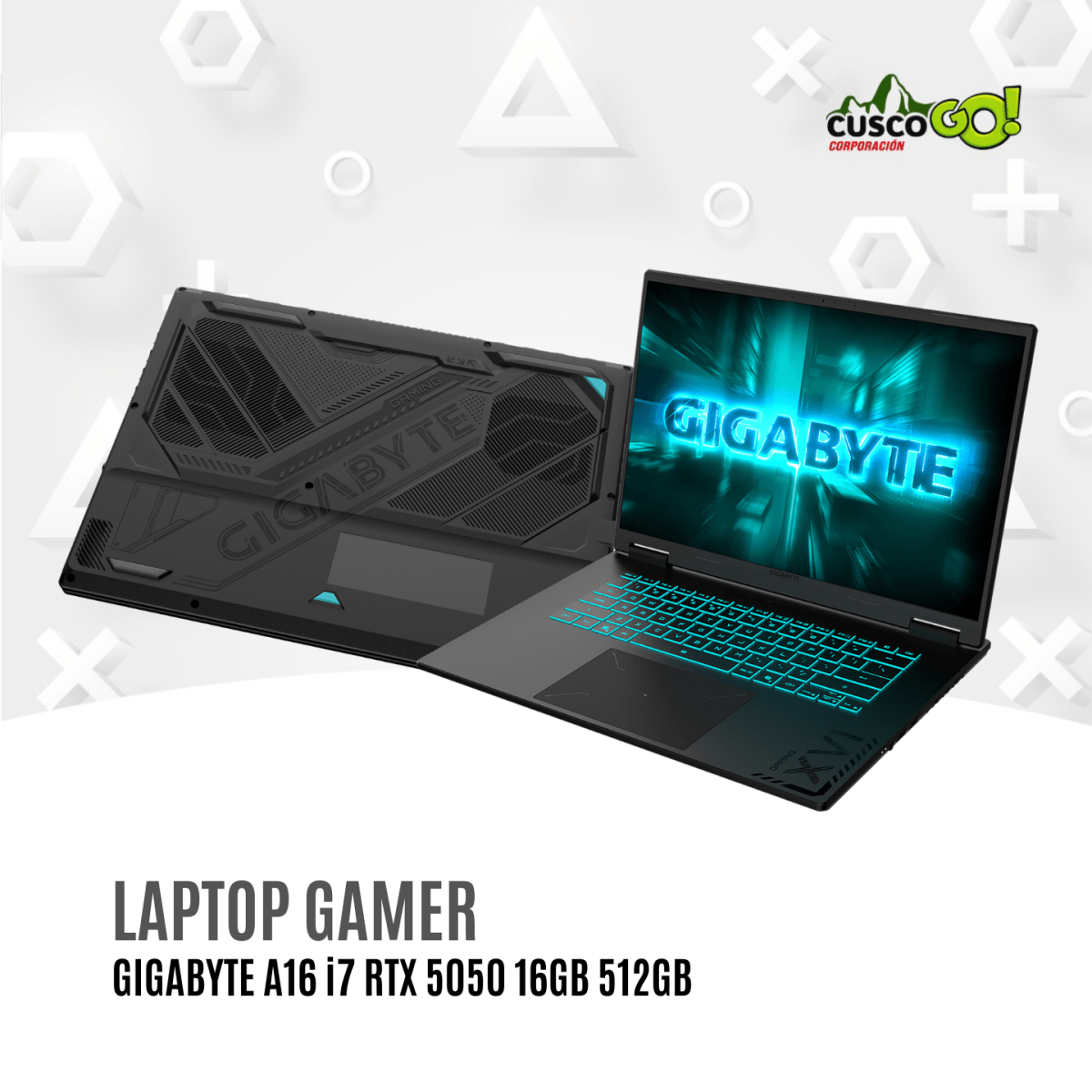 Laptop Gamer Gigabyte A16 i7 RTX 5050 16GB 512GB4
