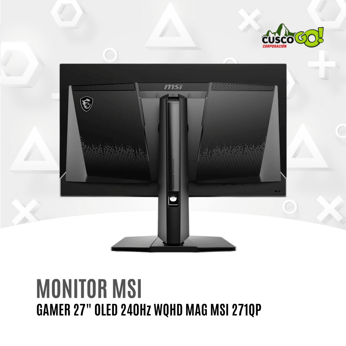 Monitor Gamer MSI 27 Pulgadas OLED 240Hz WQHD MAG 271QP4