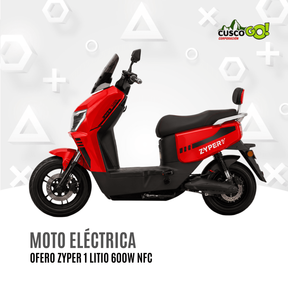 Moto Eléctrica Ofero Zyper 1 Litio 600W3