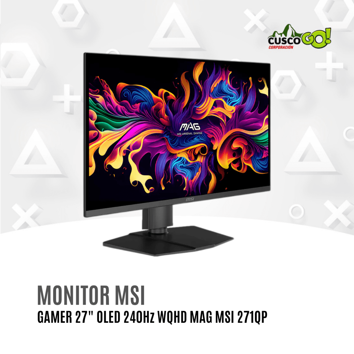 Monitor Gamer MSI 27 Pulgadas OLED 240Hz WQHD MAG 271QP5
