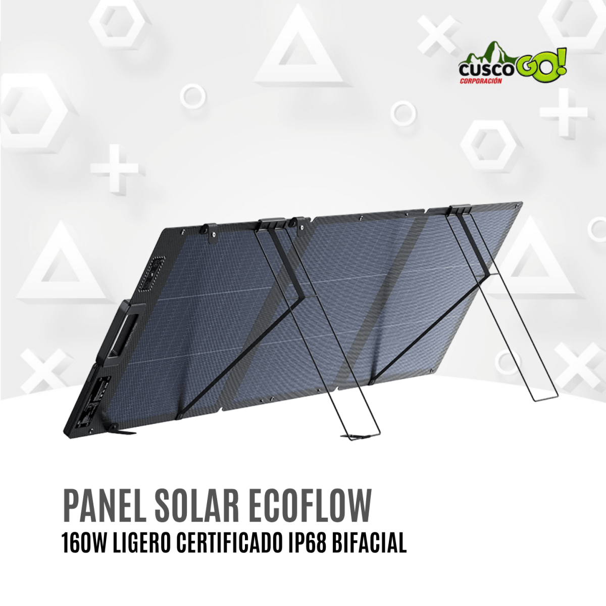 Panel Solar Portatil EcoFlow 160W Ligero Bifacial Alta Eficiencia2