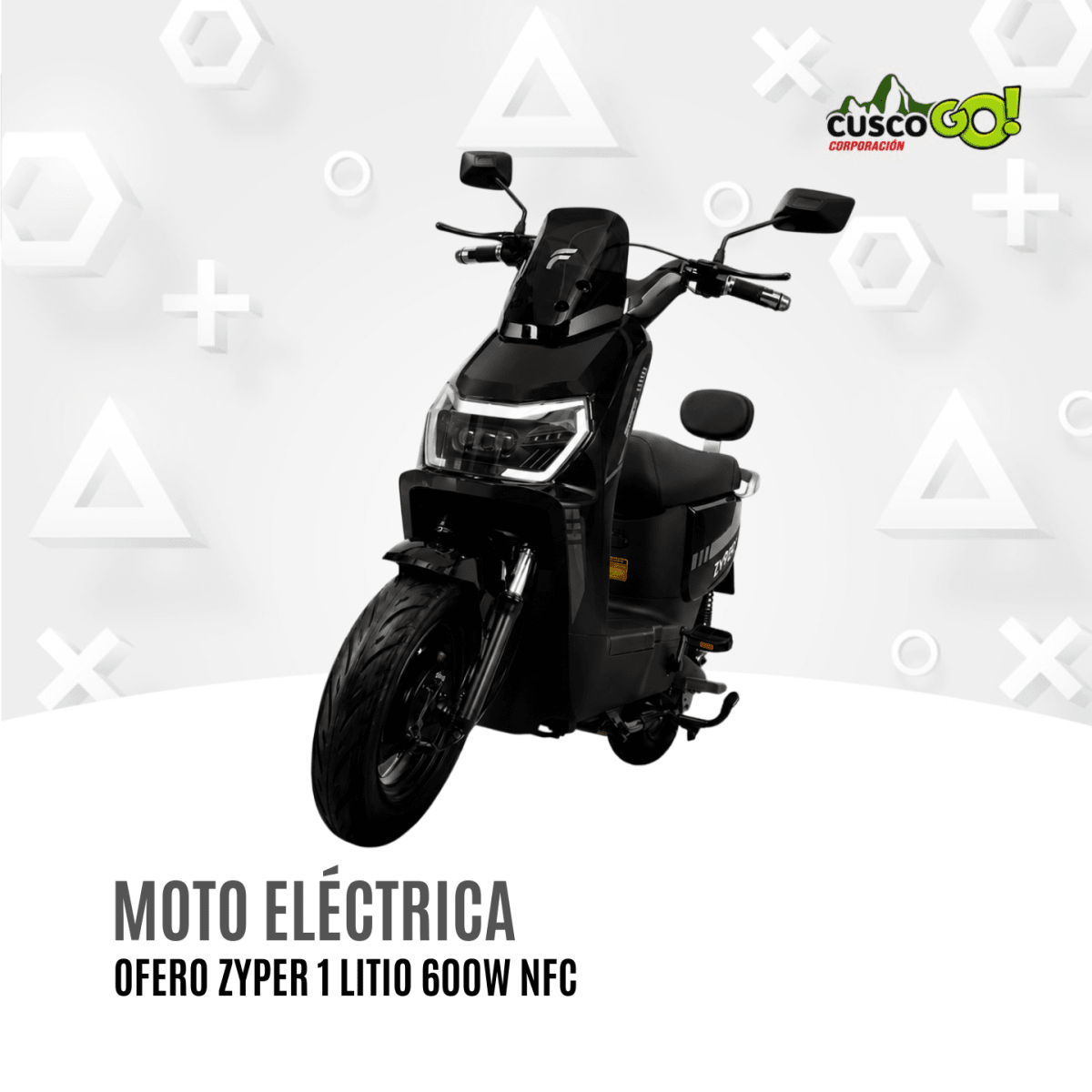 Moto Eléctrica Ofero Zyper 1 Litio 600W 0