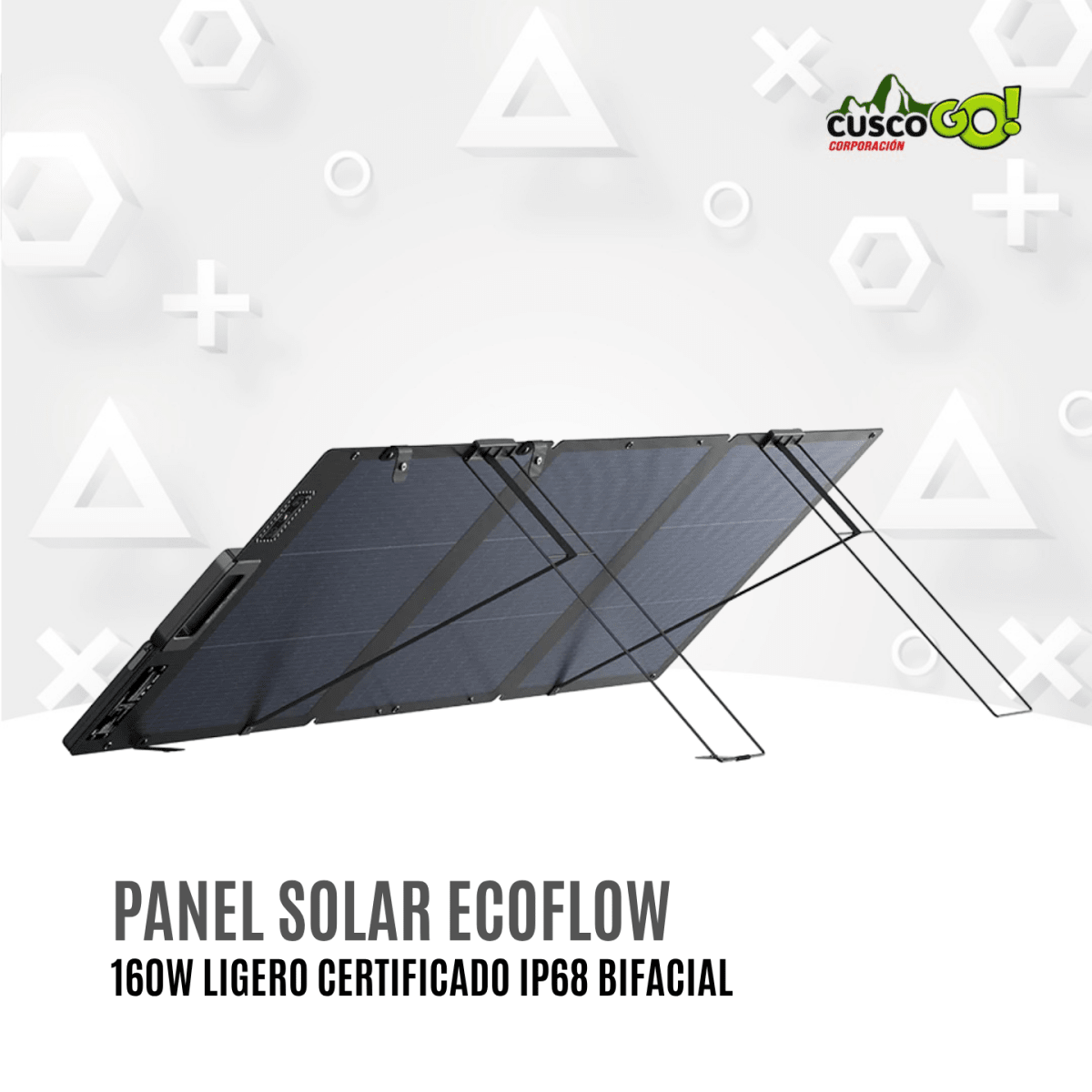 Panel Solar Portatil EcoFlow 160W Ligero Bifacial Alta Eficiencia4