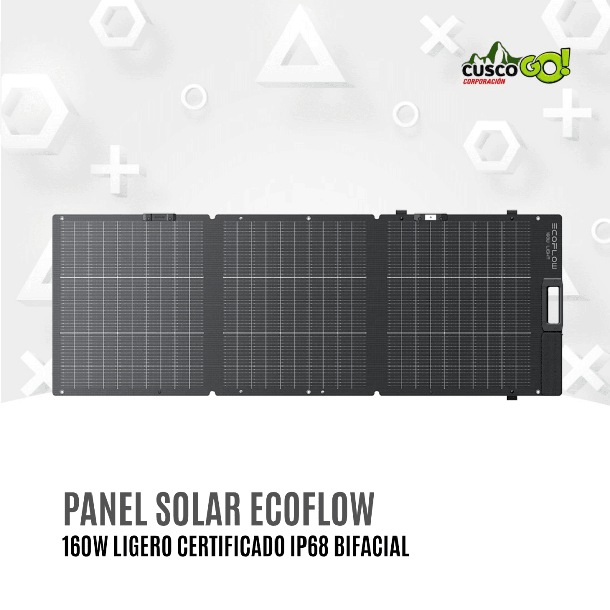 Panel Solar Portatil EcoFlow 160W Ligero Bifacial Alta Eficiencia3