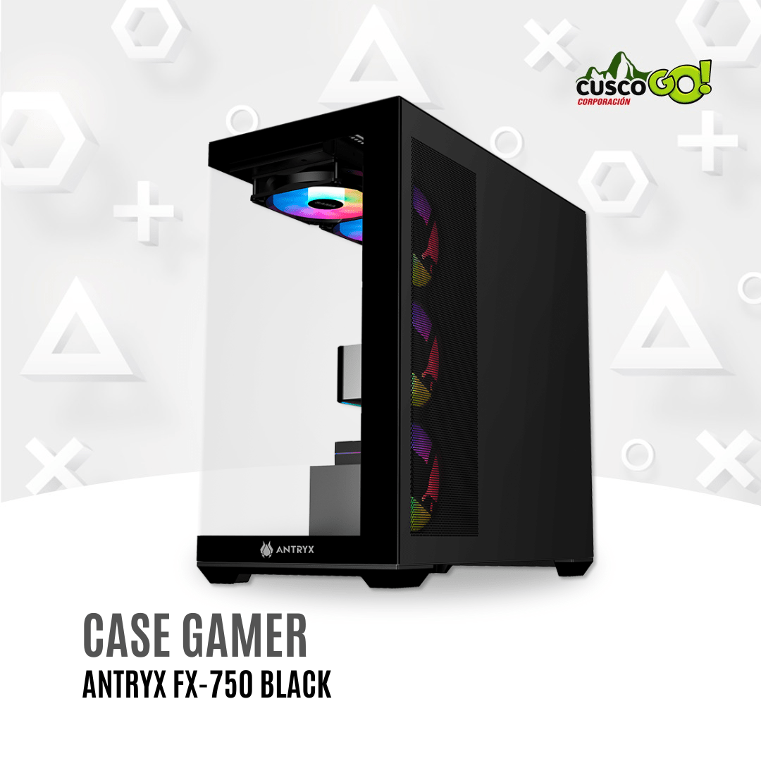 Case Antryx FX 750 Black ARGB USB Tipo C3