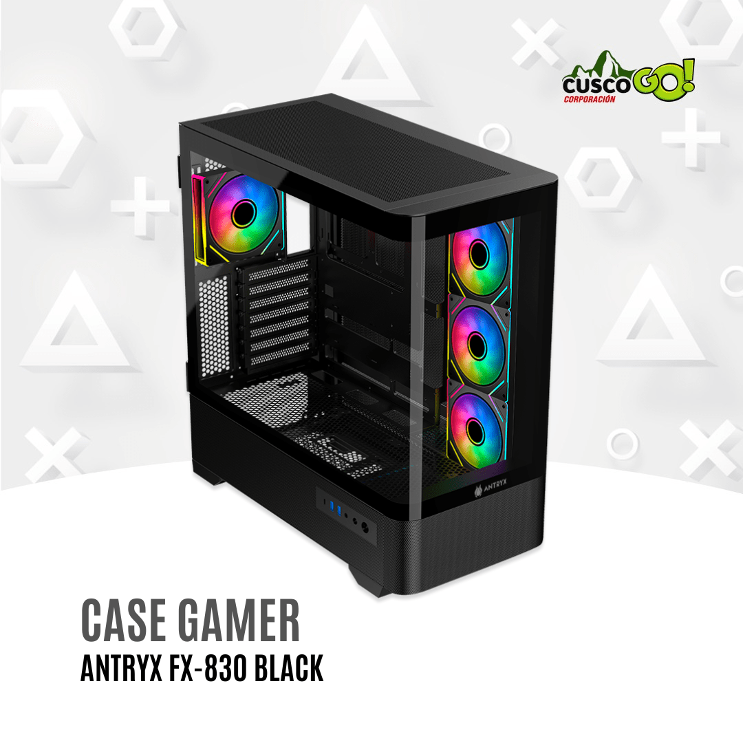 Case Gamer Antryx FX 830 Black ARGB2