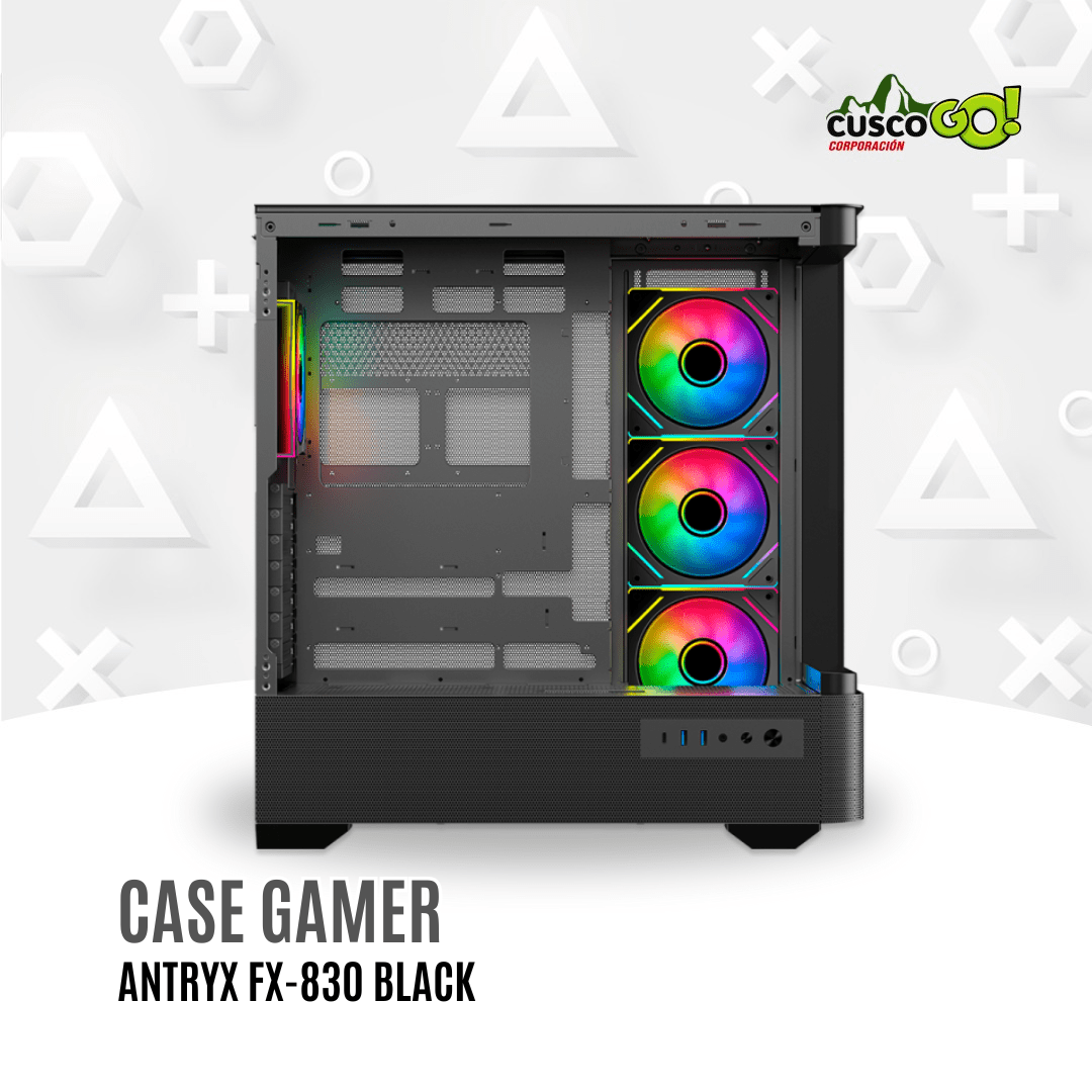 Case Gamer Antryx FX 830 Black ARGB4