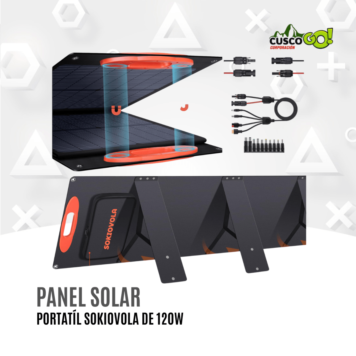 Panel Solar Portátil Sokiovola 120W2