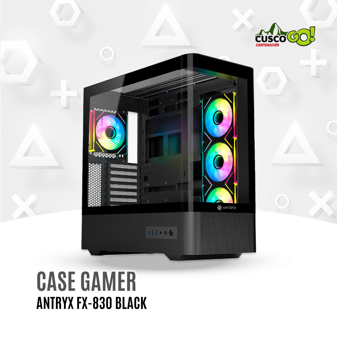 Case Gamer Antryx FX 830 Black ARGB 0