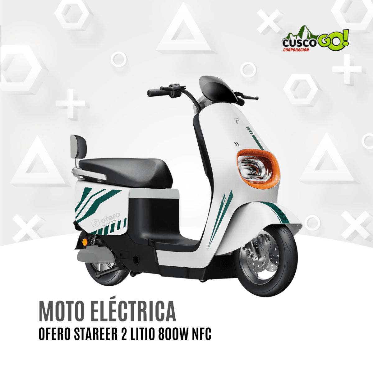 Moto Eléctrica Ofero Stareer 2 Litio 800W2