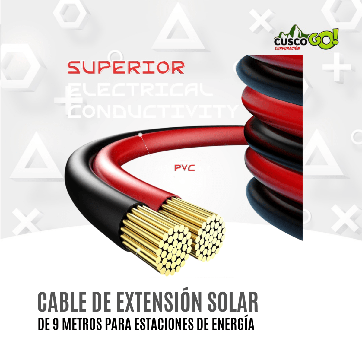 Cable Extensión Solar XT60 9 Metros para Estaciónes de Energía4