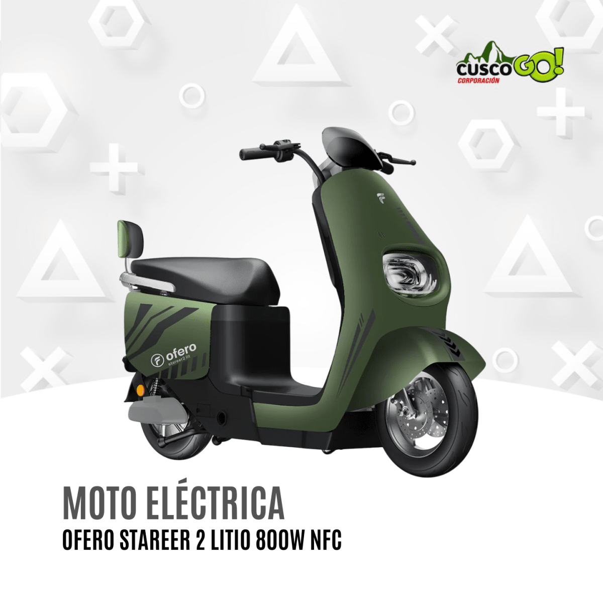 Moto Eléctrica Ofero Stareer 2 Litio 800W3