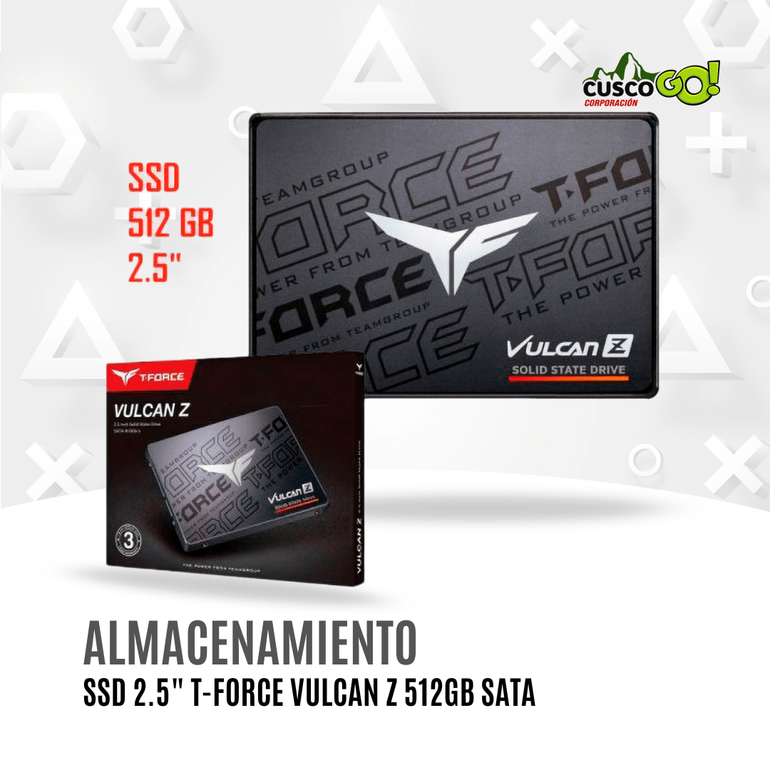 SSD TeamGroup T-Force Vulcan Z 512GB SATA Negro3