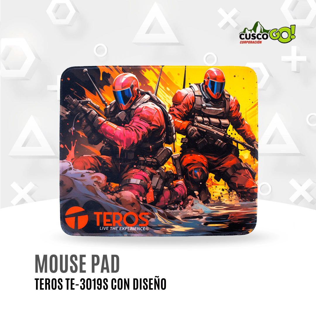 Mouse Pad Teros TE-3019S Diseño Impreso 0
