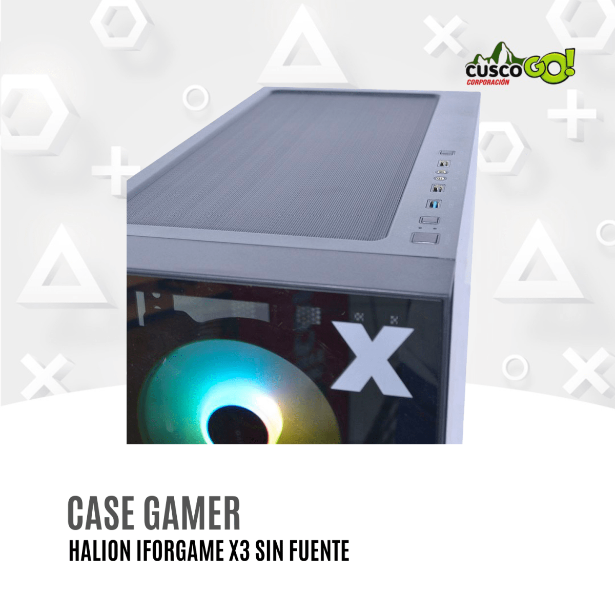 Case Gamer Iforgame X3 Vidrio Templado Sin Fuente3