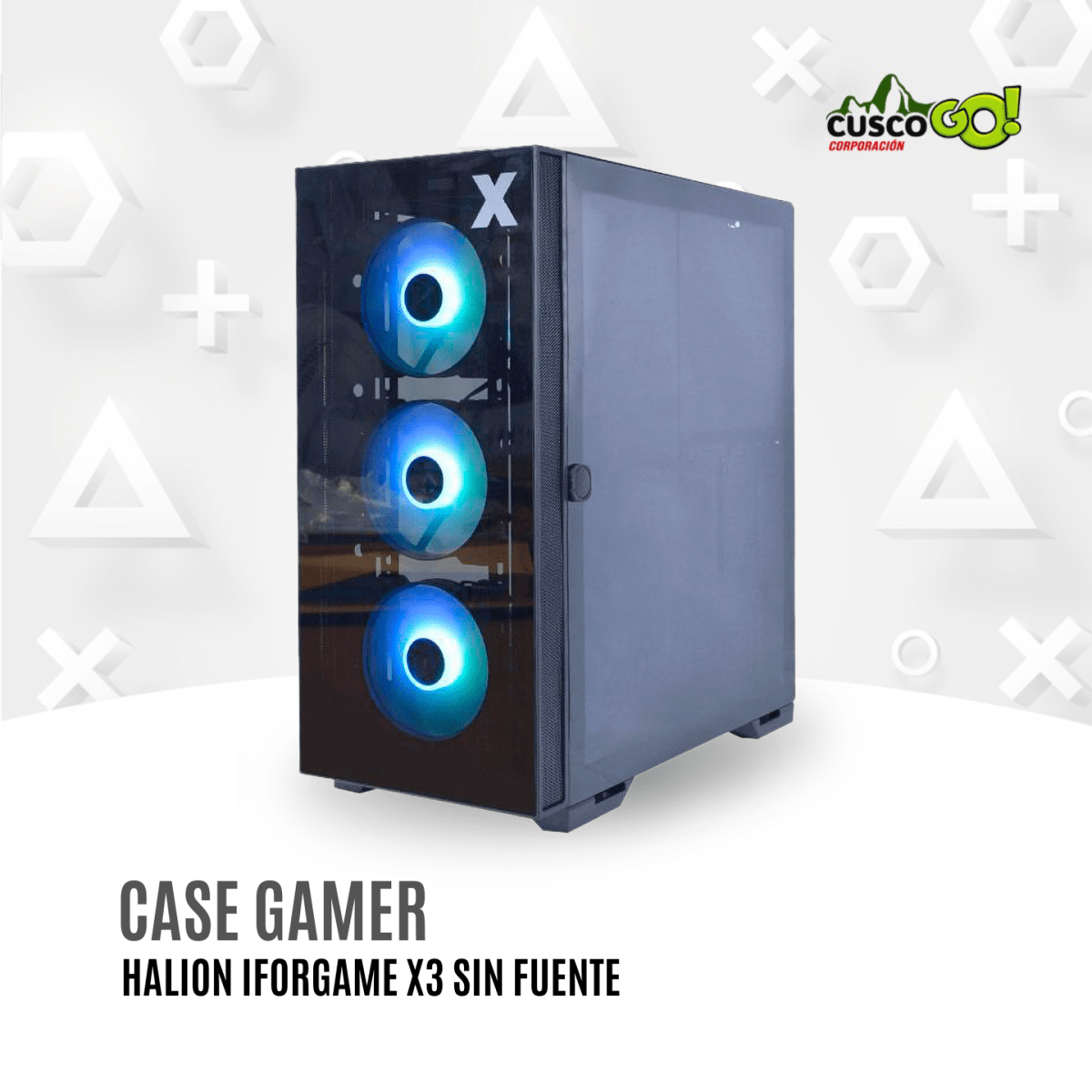 Case Gamer Iforgame X3 Vidrio Templado Sin Fuente4